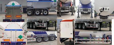 Juwang  ZJW9402GDY Low temperature liquid transport semi-trailer