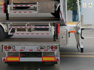 Zhengkang Hongtai brand automobiles HHT9405GRYE Aluminum alloy flammable liquid tank transport semi-trailer