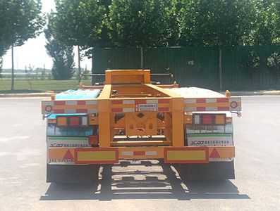 Jinlong Dongjie brand automobiles TDJ9400TJZE Container transport semi-trailer