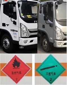 Zhengyuan brand automobile LHG5101XRQFT07 Flammable gas box transport vehicle