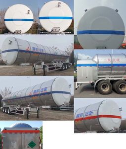 Changhua  HCH9400GDYB Low temperature liquid transport semi-trailer