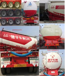 Zhongyun  YFZ9405GFLZY Low density powder material transportation semi-trailer