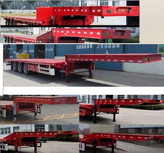 Xinchangji brand automobiles ACJ9401TDP Low flatbed semi-trailer