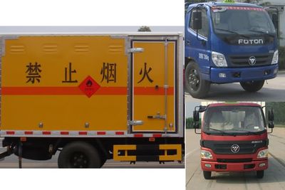 Jiangte brand automobiles JDF5070XRYB4 Flammable liquid box transport vehicle