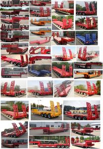 Guangdawei brand automobiles LCX9380TDP Low flatbed semi-trailer