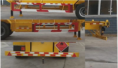 Changchunyu Chuangbai Automobile FCC9400TWY Transport semi-trailer of dangerous goods tank frame