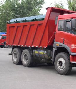 Jiefang Automobile CA3256P2K2T1NA80 Flat head liquefied natural gas dump truck