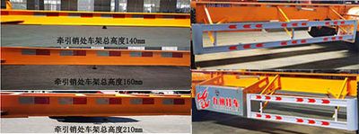 Tongguang Kyushu  MJZ9401TWY Transport semi-trailer of dangerous goods tank frame