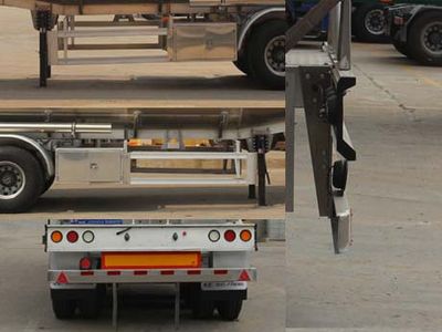 Tongyada  CTY9401GYYL42 Aluminum alloy oil transport semi-trailer