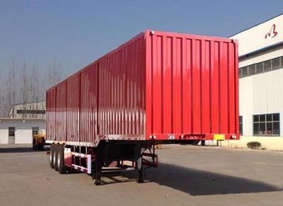 Huayue Xing brand automobiles FNZ9403XXY Box transport semi-trailer