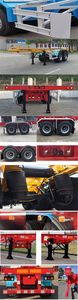 CIMC ZJV9357TJZSZ Container transport semi-trailer