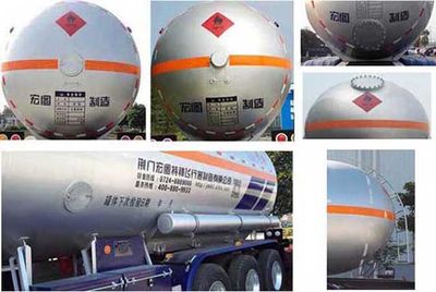 Hongtu  HT9409GYQA8 Semi trailer for liquefied gas transportation