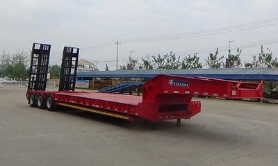 Zhongqi Aerospace Brand Automobile HTM9400TDPXZ Low flatbed semi-trailer