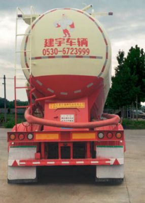 Jianyu brand automobile YFZ9400GFL55 Low density powder material transportation semi-trailer