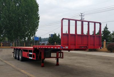 Huaxing Jiangshan brand automobiles SMW9400TPBE Flat transport semi-trailer