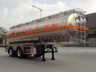 Yongqiang  YQ9314GRYSMA Aluminum alloy flammable liquid tank transport semi-trailer