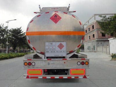 Yongqiang  YQ9314GRYSMA Aluminum alloy flammable liquid tank transport semi-trailer