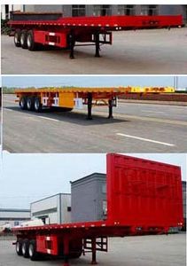 Jinlong Dongjie brand automobiles TDJ9370TPB Flat transport semi-trailer