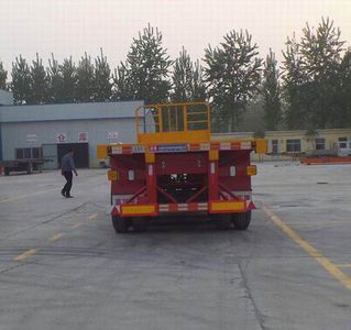 Jinlong Dongjie brand automobiles TDJ9370TPB Flat transport semi-trailer