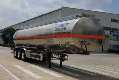 Ruijiang  WL9406GRYGX Aluminum alloy flammable liquid tank transport semi-trailer