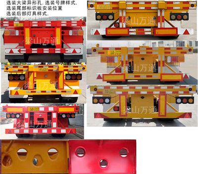 Liangtong brand automobile LTT9401TJZA Container transport semi-trailer