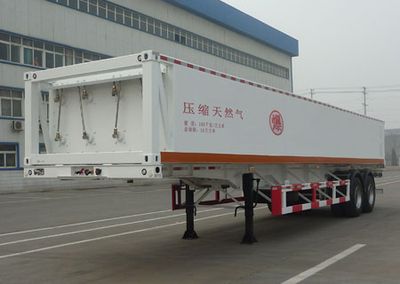 Jingyanggang  SFL9320GGY Hydraulic sub station high-pressure gas long pipe semi-trailer