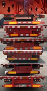 Furong vehicle license plate CHC9400TDP Low flatbed semi-trailer