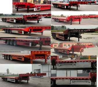 Furong vehicle license plate CHC9400TDP Low flatbed semi-trailer