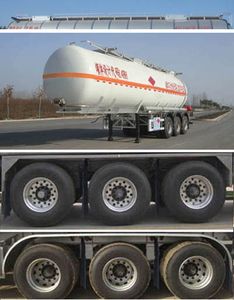 Lingyu  CLY9408GRYP Flammable liquid tank transport semi-trailer