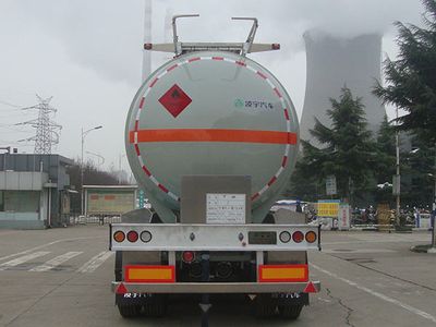 Lingyu  CLY9408GRYP Flammable liquid tank transport semi-trailer