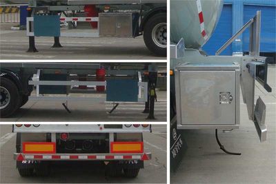 Lingyu  CLY9408GRYP Flammable liquid tank transport semi-trailer