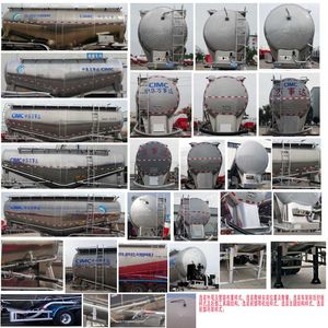 Mastercard SDW9406GFL Aluminum alloy medium density powder material transportation semi-trailer