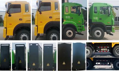 Jianghuai brand automobiles HFC3318EV01 Pure electric dump truck