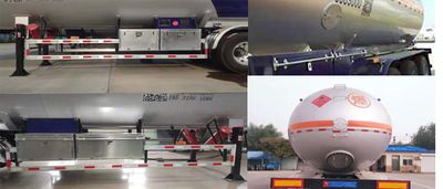 Juwang  ZJW9400GYQ Semi trailer for liquefied gas transportation