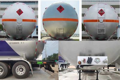 Juwang  ZJW9400GYQ Semi trailer for liquefied gas transportation