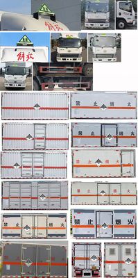 Zhuanwei  HTW5070XZWCA6 Miscellaneous dangerous goods box transport vehicle