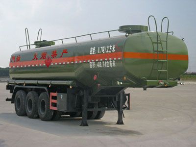 Cheng Liwei  CLW9403GRYA Aluminum alloy flammable liquid tank transport semi-trailer