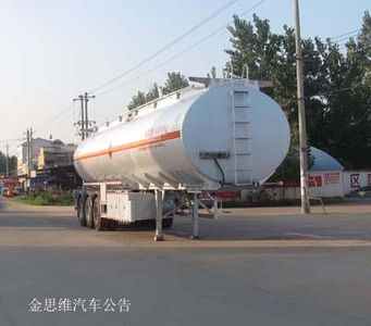 Cheng Liwei  CLW9403GRYA Aluminum alloy flammable liquid tank transport semi-trailer