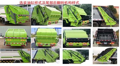 Huatong brand automobiles HCQ5168ZYSEQ6 Compressed garbage truck