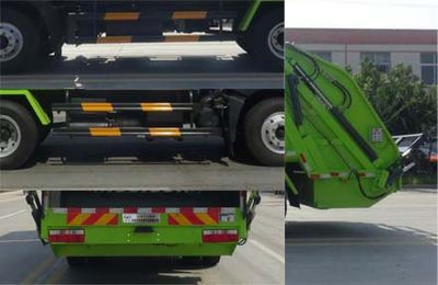 Huatong brand automobiles HCQ5168ZYSEQ6 Compressed garbage truck