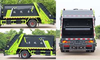 Huatong brand automobiles HCQ5168ZYSEQ6 Compressed garbage truck