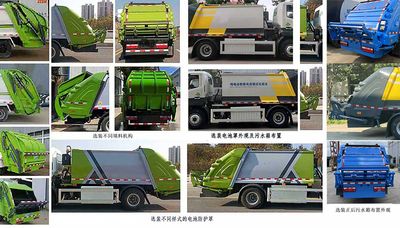 Jinlong  XMQ5090ZYSBEVLD Pure electric compression garbage truck