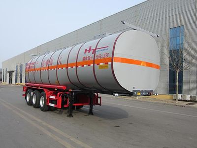 Jining Hongtai brand automobiles NHT9409GRY Flammable liquid tank transport semi-trailer