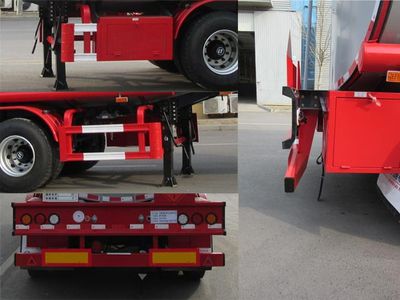 Jining Hongtai brand automobiles NHT9409GRY Flammable liquid tank transport semi-trailer