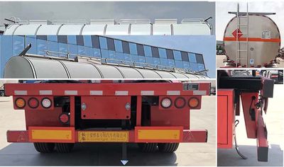 Jining Hongtai brand automobiles NHT9409GRY Flammable liquid tank transport semi-trailer