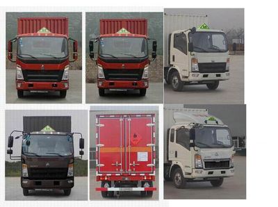 Haowo  ZZ5087XRQF331CE183 Flammable gas box transport vehicle