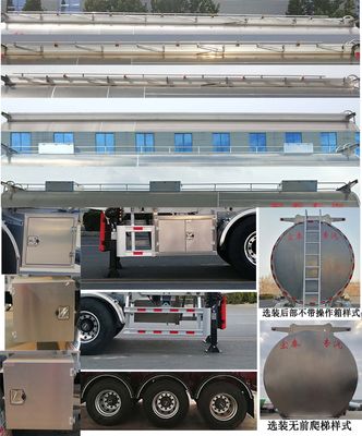 Zhengkang Hongtai brand automobiles HHT9409GPG Ordinary liquid transport semi-trailer