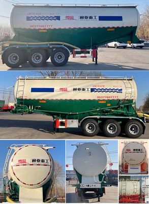 Tonghua  WTY9400GFL36 Medium density powder material transportation semi-trailer