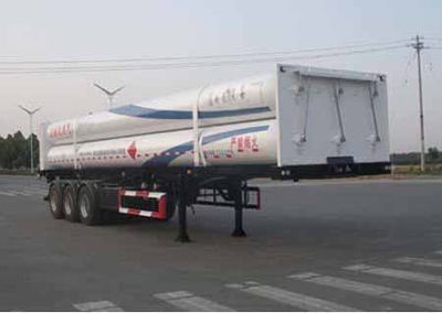 Baohuan  HDS9404GGY Hydraulic sub station high-pressure gas long pipe semi-trailer