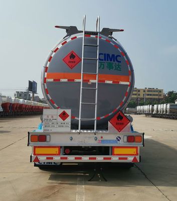 Mastercard SDW9405GRYB Aluminum alloy flammable liquid tank transport semi-trailer